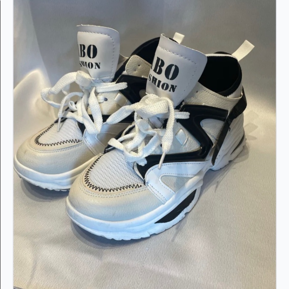 ABO MENS FASHION SNEAKERS, WHITE